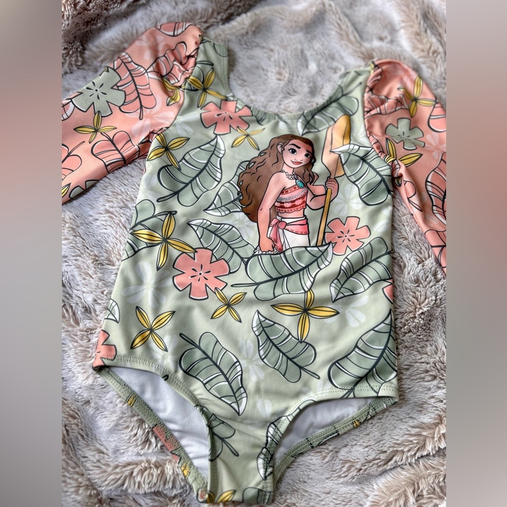 PRE LOVED* Disney Princess Moana; Girls Swimsuit; Size 3T; Condition; Like New